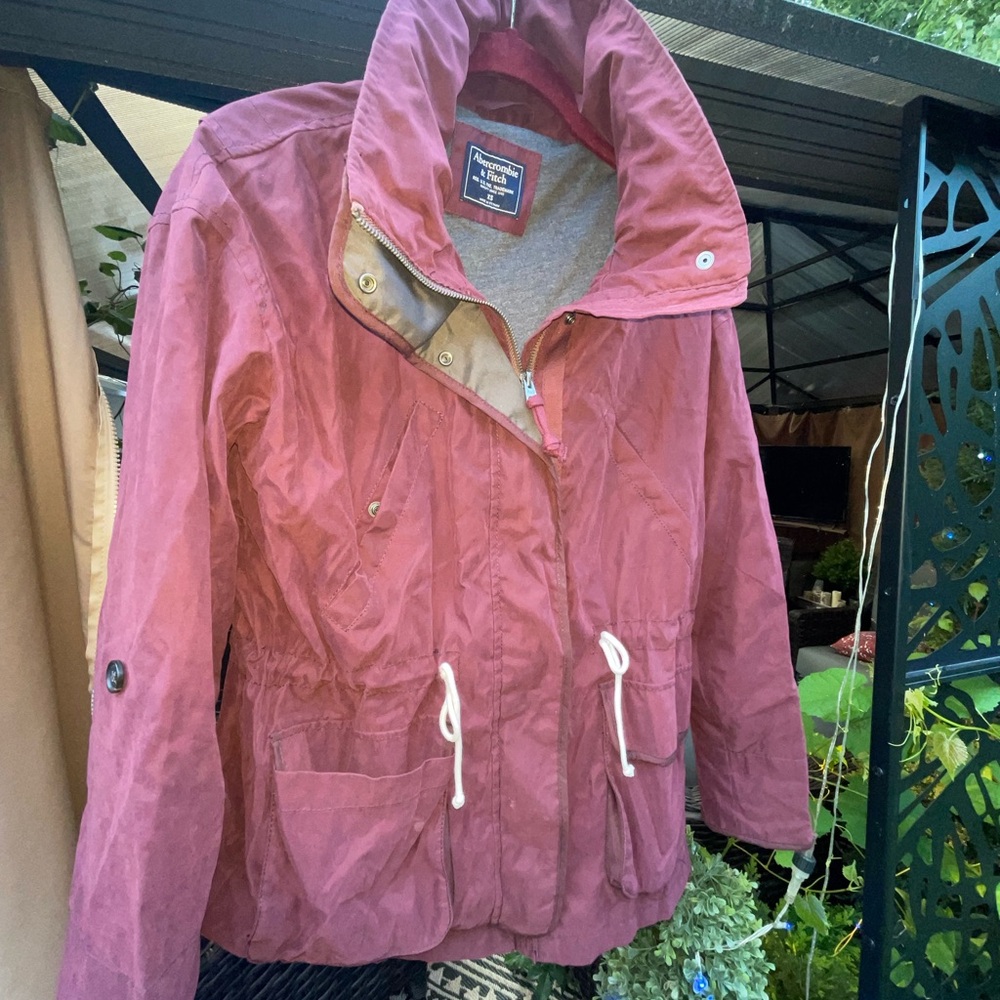 Abercrombie & Fitch Women's Mauve Utility Jacket XS - Picture 2 of 3